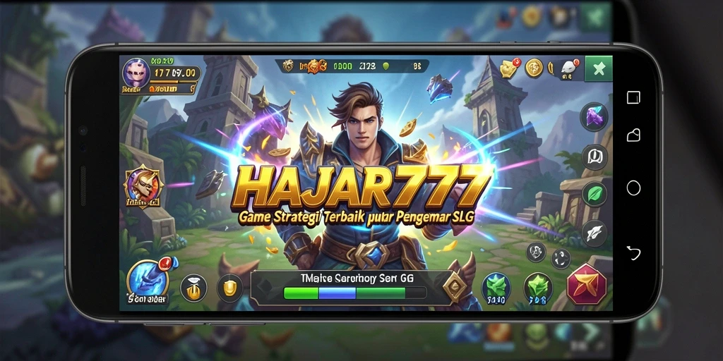 Tampilan antarmuka menarik dari gameplay HAJAR777.