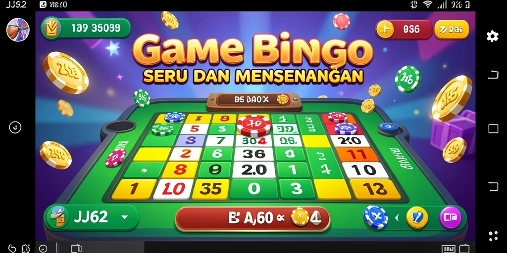 Tampilan gameplay Bingo yang seru di JJ62 dengan grafis menarik.