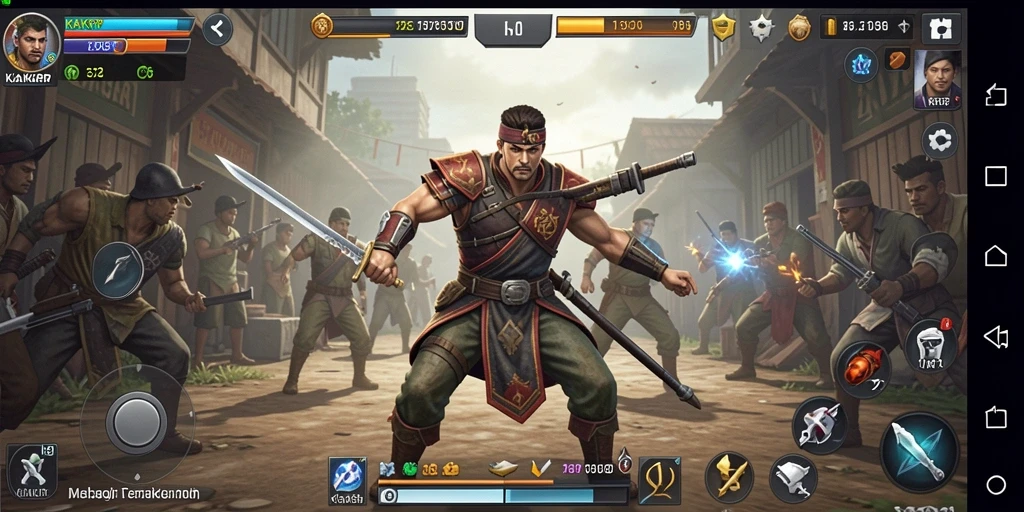 Tampilan gameplay KAKRP yang penuh strategi dan taktik.