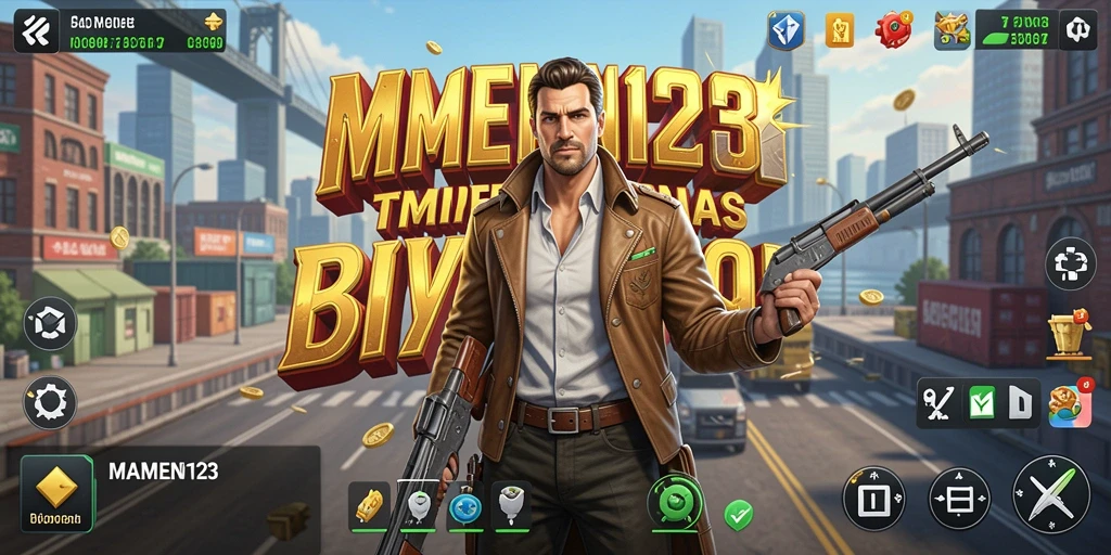 Tampilan gameplay MAMEN123 yang menampilkan berbagai aspek bisnis Tycoon.