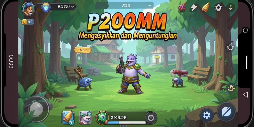 Screenshot gameplay P200M menampilkan keseruan dan strategi dalam game Idle.