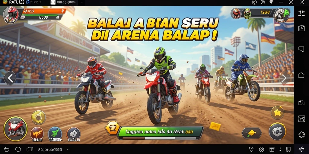 Gameplay balapan seru dengan grafis menawan di RATU123.