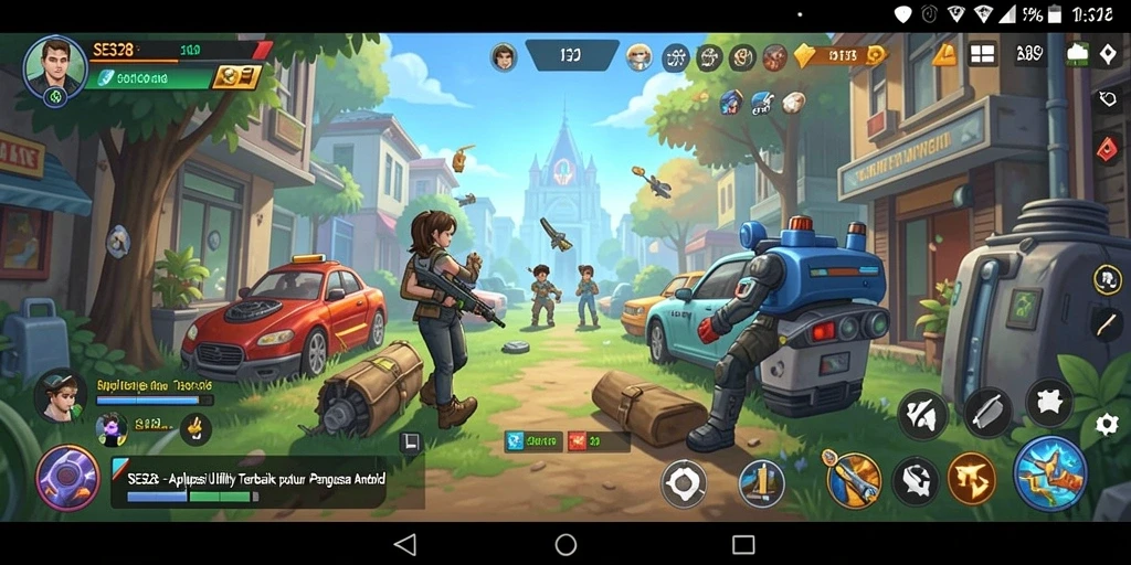 Screenshot SE328 menampilkan antarmuka aplikasi Utility yang menarik.