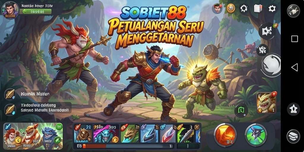 Tangkapan layar gameplay SOBET88 yang menunjukkan aksi seru dalam petualangan.