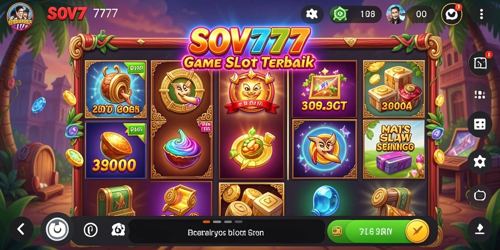 Tampilan gameplay SOV777 yang menarik dan penuh warna.