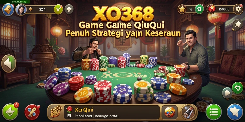 Tampilan gameplay seru dari XO368 dalam permainan QiuQiu.