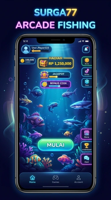 Tampilan antarmuka surga77 yang bersih dan intuitif.